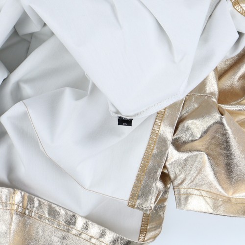 Givenchy Metallic Gold Shoulder Zip T-Shirt | Size M Oversized Fit SS10 - Bild 3 von 4