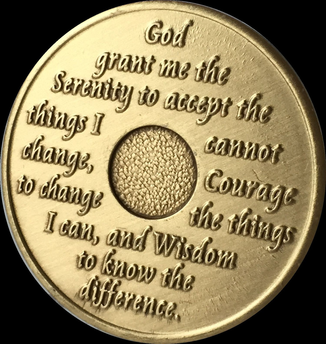7 Year AA Medallion Alcoholics Anonymous Sobriety Chip Coin VII
