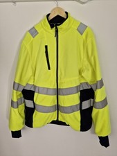 ENGEL SAFETY FLEECE & SHELL JACKET HIVIS YELLOW & NAVY SIZE EXTRA LARGE (XL)