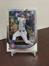 Kyle Tucker 2025 Bowman Mega Box Chrome Mojo Refractor Card #43 Chicago Cubs