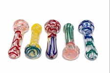 TOB RB 4" IN/OUT GLASS HAND PIPE – HP108 | 5CT PACK | FREE SHIPPING