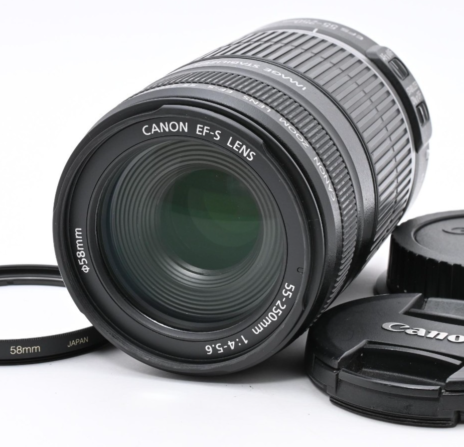Canon EF-S 55-250mm f/4-5.6 IS Telephoto Zoom Lens Stabilizer w