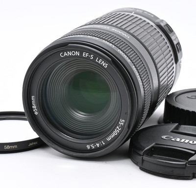 Canon EF-S 55-250mm f/4-5.6 IS Telephoto Zoom Lens Stabilizer w