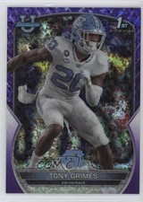 2022 Bowman U Chrome Purple Mini-Diamond Refractor 143/399 Tony Grimes #75 1s8