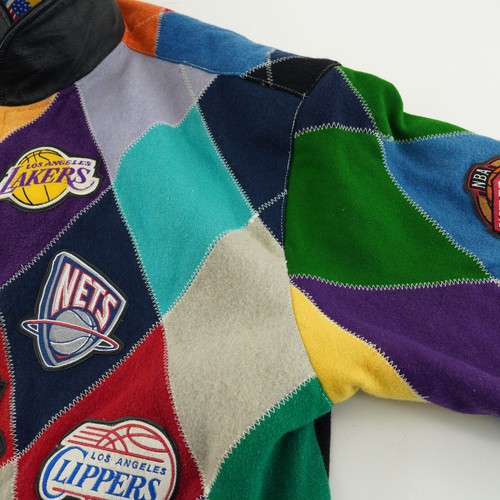 Chaqueta Jeff Hamilton RARA 8XL Equipo NBA Logo Parche Forro Azul De Colección - Imagen 13 de 23