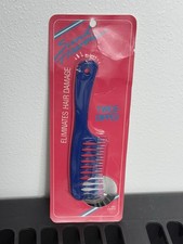 Vintage Mebco Sund Haaren Twice Dipped Detangle Comb Blue RARE NOS SEALED
