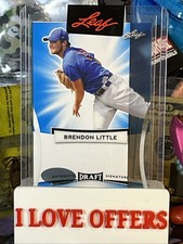 2017 Leaf Draft Brendon Little Rookie 1/1 Pre Production Proof Blue Unsigned
