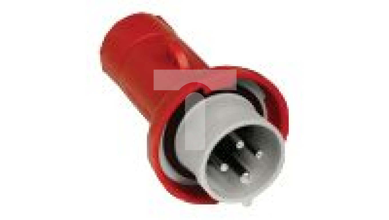 Industrial portable plug, straight, 16A, 3p+E, 380...415 V AC, IP 67 PKE16M734
