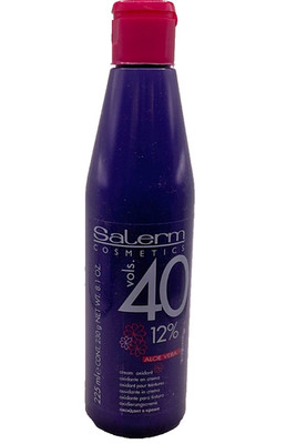 Salerm Cosmetics 40 Volume 12% Developer Cream Oxidant with Aloe Vera, 8.1 oz