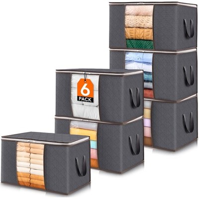 Lagerbox mit Sichtfenster 60L Pack 6