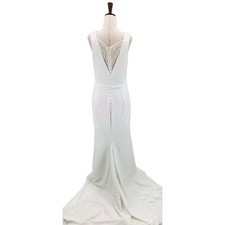 LULU'S XS Lasting Love Ivory Satin Lace V-Neck Mermaid Dress NEW B79