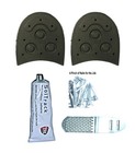 Shoe HEEL Kit Hard Rubber Dainite STUDDED BLACK 10mm with Glue Nails  Scrapper