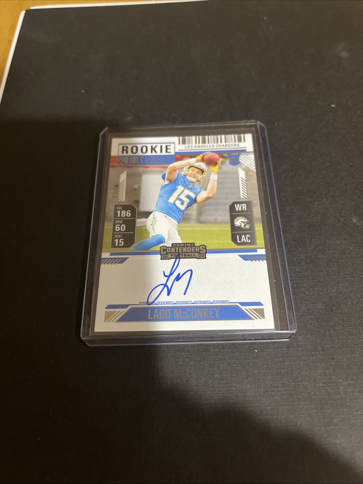 Ladd Mcconkey 2024 Panini Contenders Variation Rookie Ticket AUTO RC Autograph