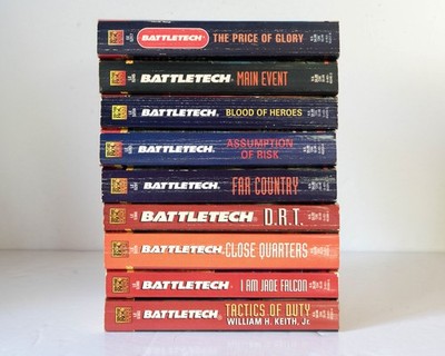 BATTLETECH Series Lot of 9 Set of Vintage Paperback PB Books ALL 1st Printings