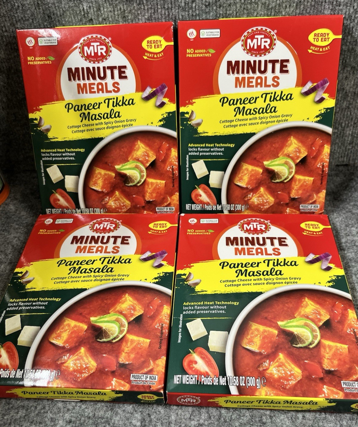 MTR Minute Meals Ready To Eat - Paneer Tikka Masala 300g (Pack of 8 )