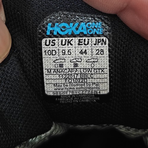 Hoka Anacapa Low GTX Waterproof 1119373 Women’s 11 B Black Hiking Shoes - Picture 15 of 15