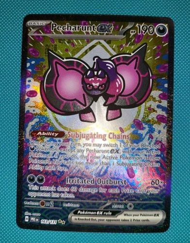Pokémon TCG Pecharunt EX 163/131 Hyper Rare Prismatic Evolutions NM Condition