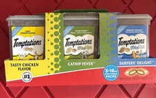 TEMPTATIONS MixUp Cat Treats Club Pack - Tasty Chicken, Catnip Fever and...