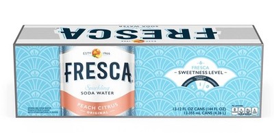 Fresca Peach Citrus Soda 12oz Cans (Pack of 12)