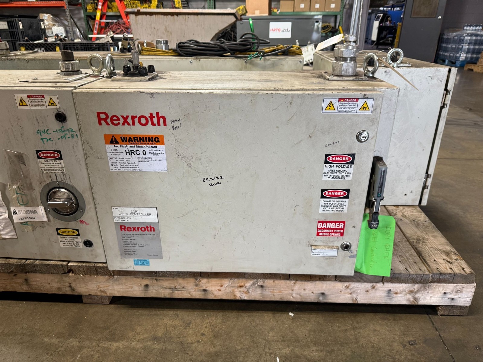 BOSCH REXROTH WSC60 WA 504 08 0800 MA 34 0100 3 NN Weld Controller USED