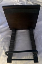 Adjustable Wooden LP Record Holder / Vinyl Display Stand   Dark Finish