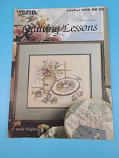 Cross Stitch Pattern QUILTING LESSONS Paula Vaughan Leisure Arts Leaflet 605