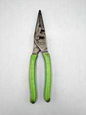 Snap-on Ln47acf Green 9 Talon Grip Long Nose Slip Joint Pliers Pre Owned