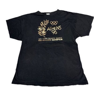 Vintage Athens 1996 100 Years Golden Games Olympics T-Shirt Size XL
