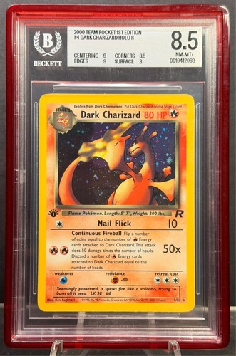 Dark Charizard (1st Edition) graded BGS 8.5 for sale on eBay