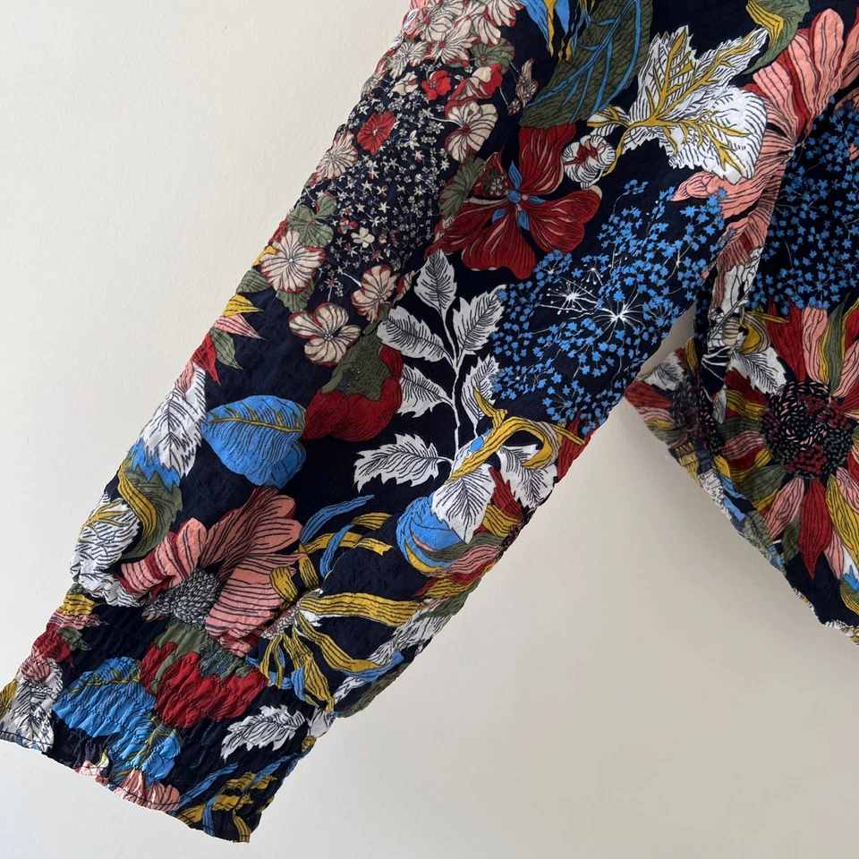 Top de mujer Eva Franco multicolor floral manga larga talla 6 Foto 3 de 4