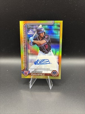 2025 Topps Pro Debut - Agustin Ramirez #PD-44 Gold Foil Autographs /50 (AU, RC)