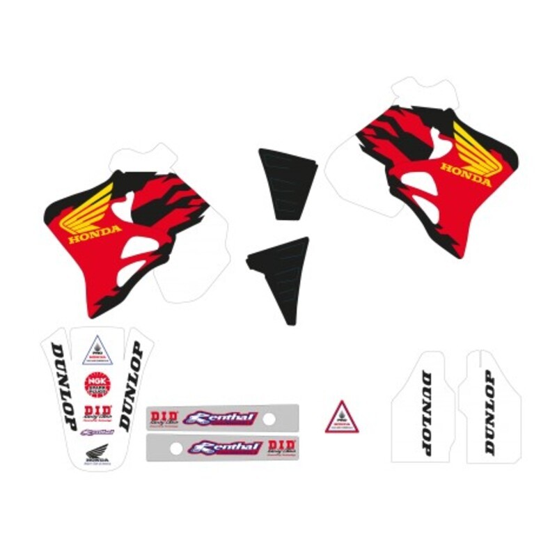 Kit déco complet TECNOSEL vintage premium Honda 1995 vinyle épais haute résistance