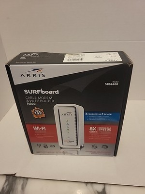 Arris Brand Surfboard Cable Modem & WiFi Router N300 New In Sealed Box