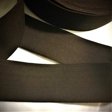 Ceinture élastique élastique tissée 2" 50mm marron 5 yards