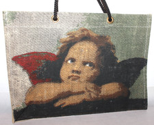 Tasche "Engel" Jute sixtinische Madonna 41 x 31 cm Einkaufstasche Kordel