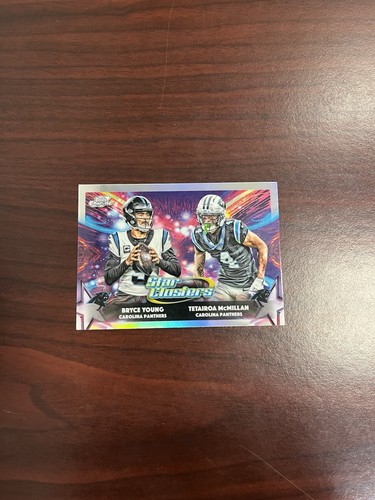 2025 Topps Chrome Cosmic #SC-6 Tetairoa McMillan / Bryce Young Star Clusters