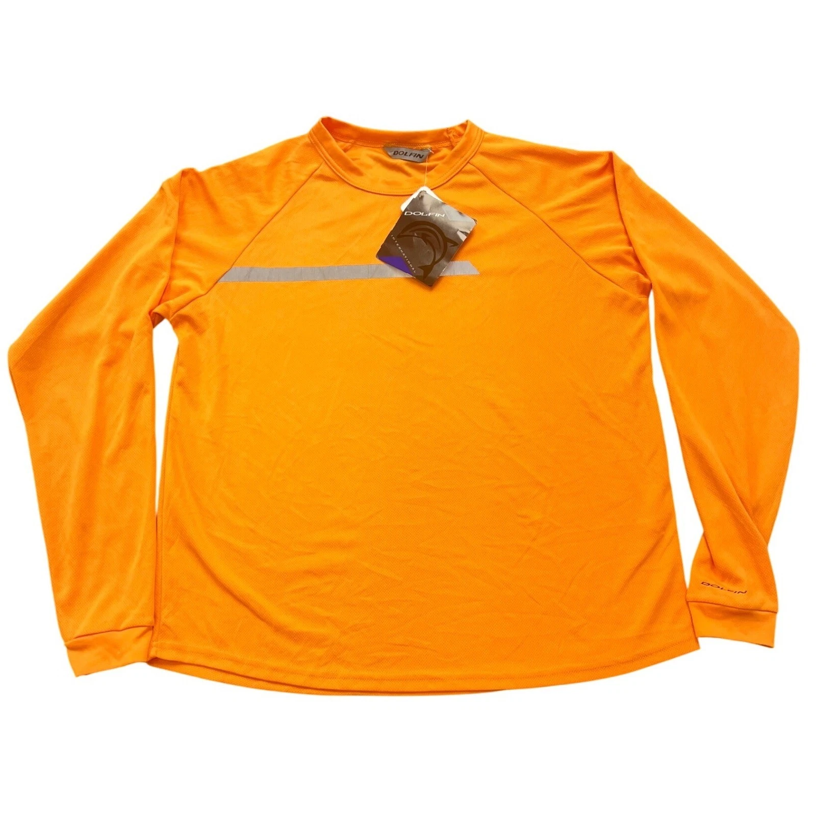 Dolfin Mens Orange Reflective Dryline Performance Long Sleeve Shirt 402DI Large
Opens in a new windo