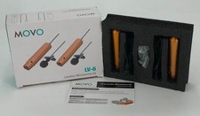 Movo LV-6 Pro Omnidirectional Cardioid XLR Lavalier Condenser Microphone Set