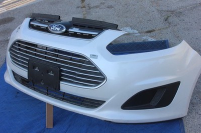 13-18 FORD C-MAX C MAX FRONT BUMPER COVER FOG COVER ABSORBER GENUINE OEM WHITE