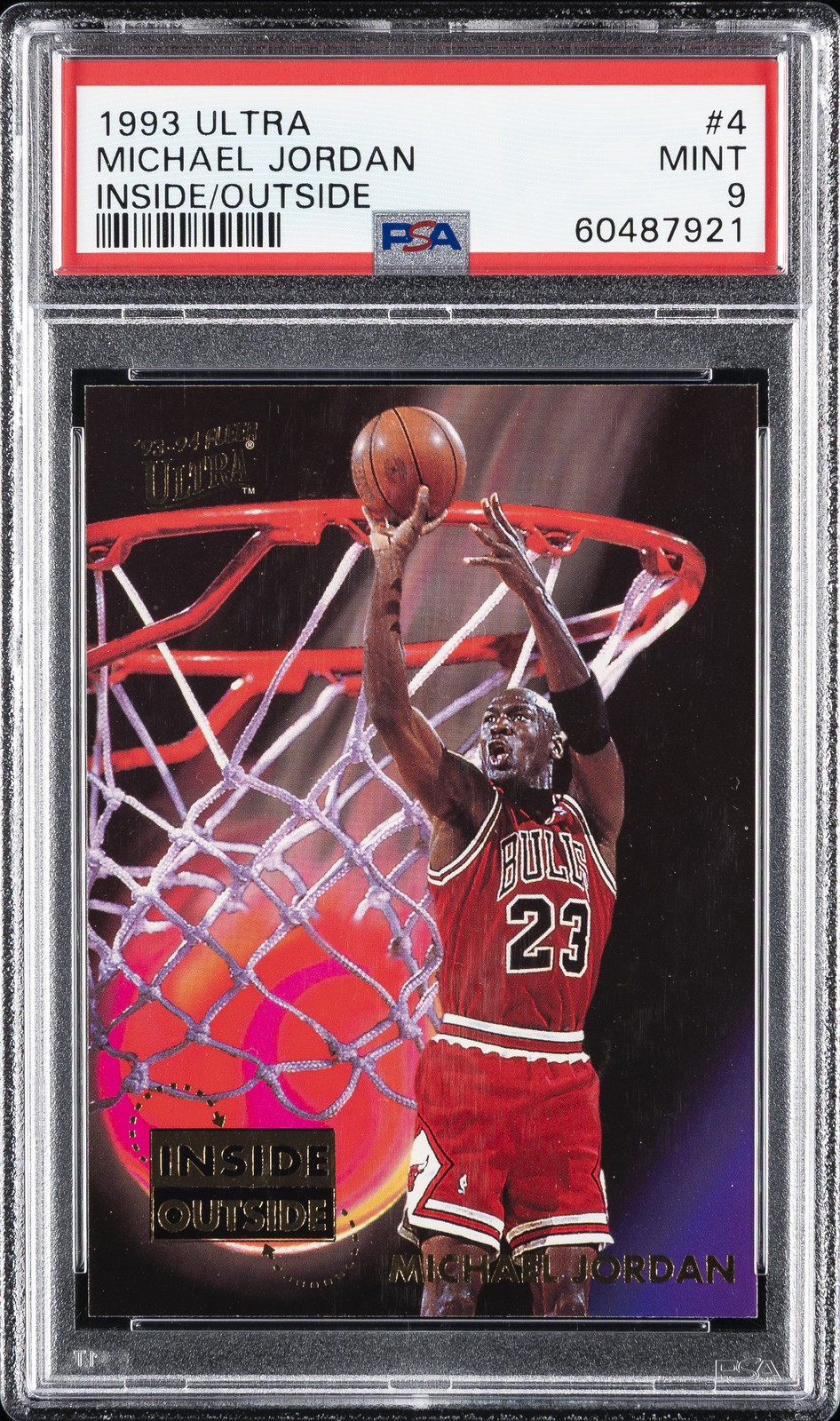 1993 ULTRA INSIDE/OUTSIDE #4 MICHAEL JORDAN PSA 9