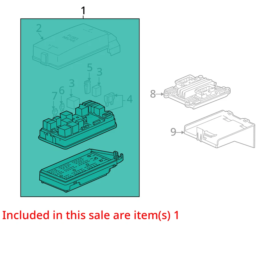 2006-2007 Saturn Vue Fusebox Fuse Box Relay Module 15796346 JUBQ9 - Image 3 of 4