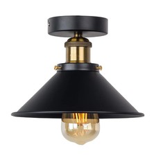 Vintage Industrial Rustic Flush Mount Ceiling...