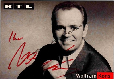 Original Autogramm Wolfram Kons /// Autograph signiert signed signee Kons 344790