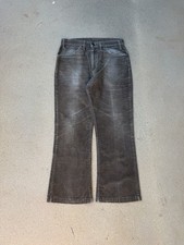 Vintage 70 s Levi s 646 Bellbottom Flare Faded Brown Corduroy Pants Size 30x26