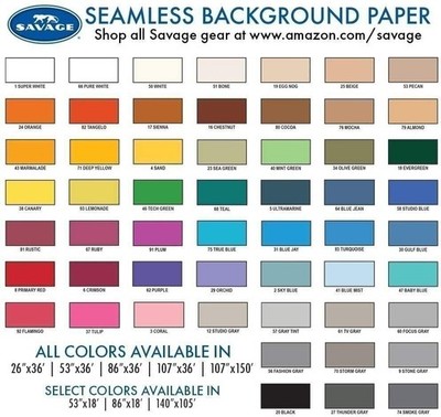 Savage Seamless Paper Photography Backdrop - Color #82 Tangelo, Size 107...