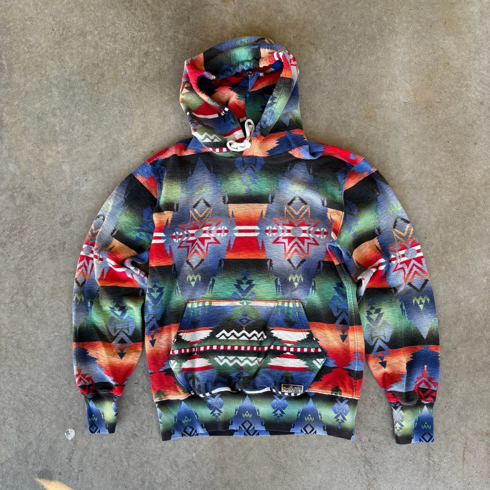 Vintage POLO Aztec hoodie 90s Era Unique style ...