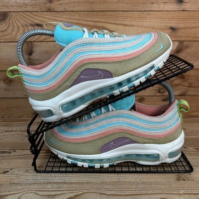 Nike Turnschuhe Damen Größe UK 3,5 Air Max 97 Wheat Grass Mesh Laufen Fitnessschuhe