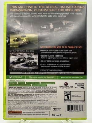 World of Tanks: Xbox 360 Edition (Xbox 360, 2014) CIB | Complete