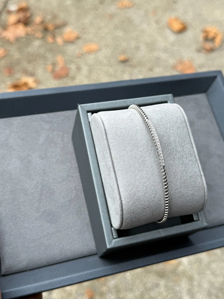 Brazalete brazalete flexible de diamantes naturales de 0,30 ctw de oro de 14 k de 7"" pulgadas - $8000 Foto 2 de 4