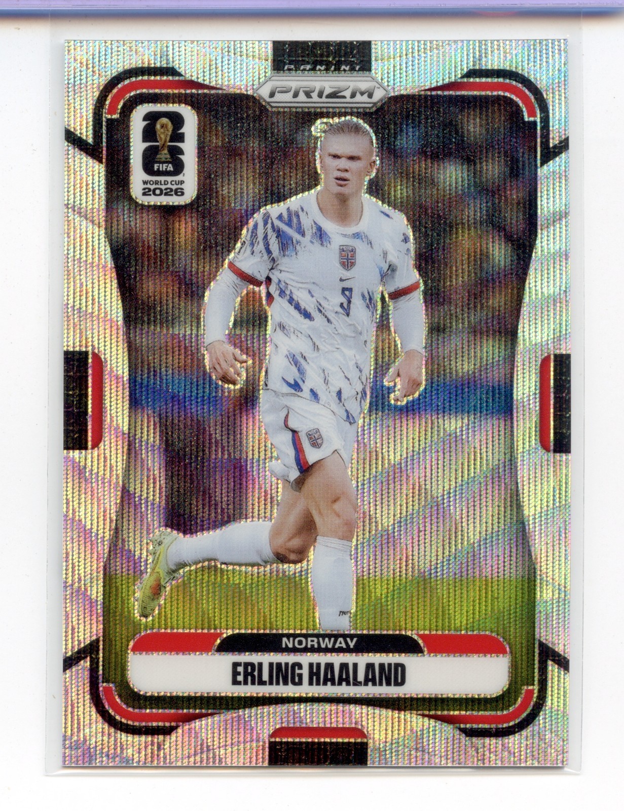 Erling Haaland 2026 Prizm FIFA World Cup #333 Silver Wave Norway